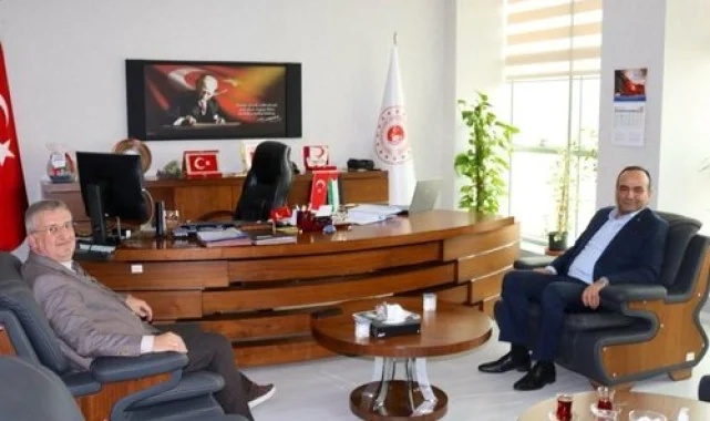 Şanlıurfa İl Sağlık Müdürü Dr. Erhan Berk'ten Çevre İl Müdürü İsa Gülgür'e Ziyaret