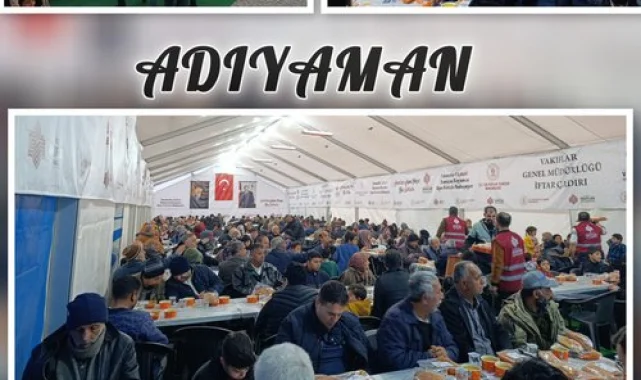 Şanlıurfa Vakıflar'dan Ramazan Ayı İftar Sofrası Paylaşımı