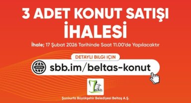 Şanlıurfa'da Büyükşehir Belediyesi Konut Satışı İhalesi Yapılacak