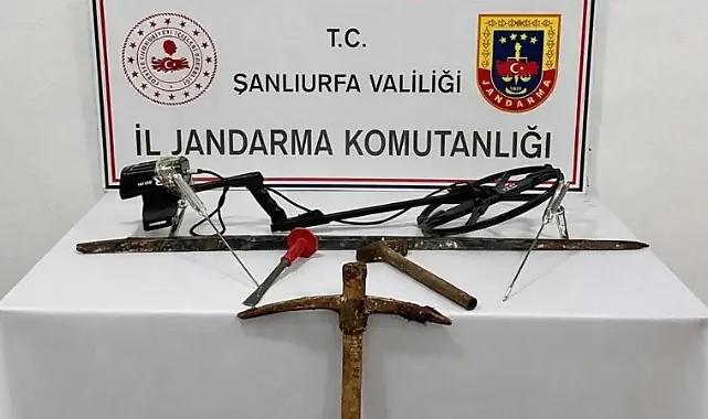 Urfa'da izinsiz kazıya suçüstü!