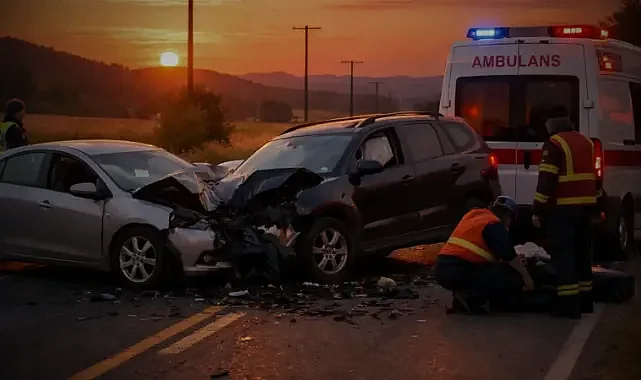 Urfa'daki ölüm yolunda kaza!