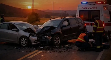 Urfa'daki ölüm yolunda kaza!