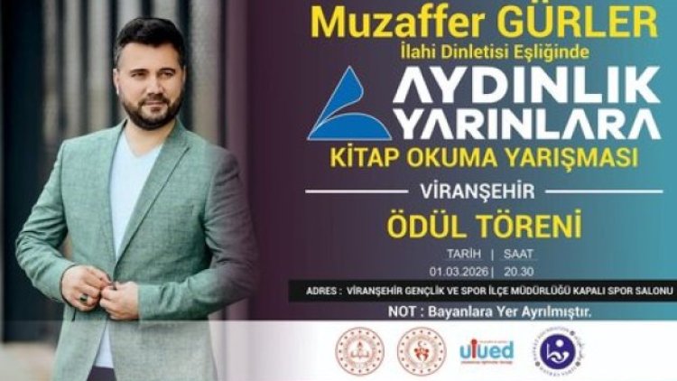 Viranşehir'de Öğrencilere İlahi Eşliğinde Ödül Töreni