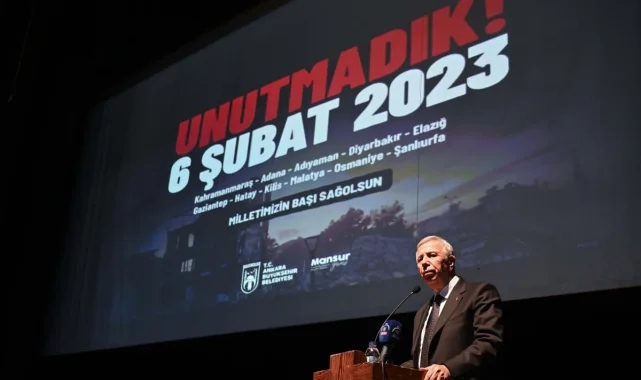 6 şubat depremleri Ankara'da anıldı