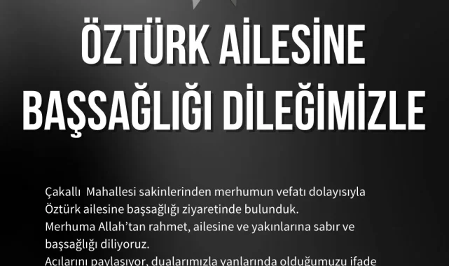 AK Parti Halfeti'den Öztürk Ailesine Taziye Ziyareti