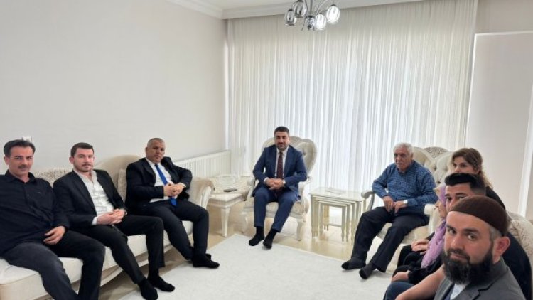 AK Parti Karaköprü İlçe Başkanı Orhan Çelik Kıbrıs Gazisini Ziyaret Etti