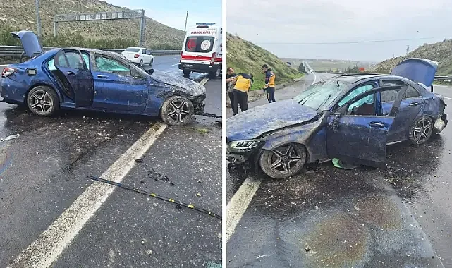 Birecik yolunda kaza! Yaralılar var!