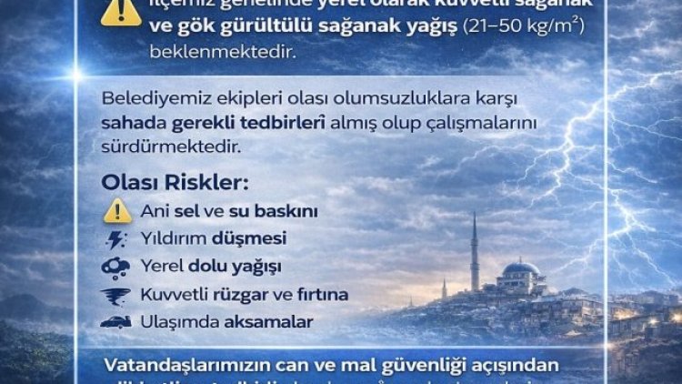 Birecik'te Kuvvetli Yağış Uyarısı: Sel ve Su Baskınlarına Dikkat!