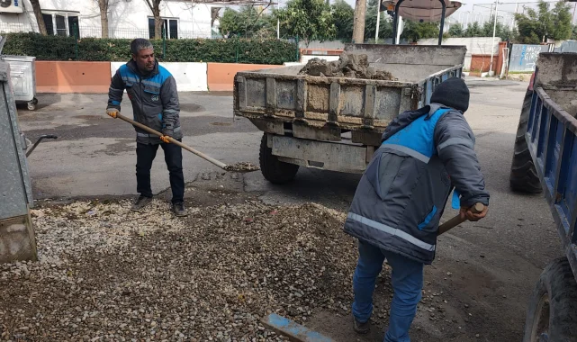 Birecik'te Yoğun Yağışların Ardından Çukur Onarımları Hızla Devam Ediyor