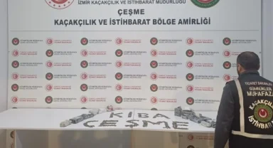 Çeşme Limanı'nda eser operasyonu: 7 bin 550 parça ele geçirildi