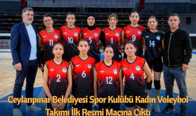 Ceylanpınar Belediyesi Kadın Voleybol Takımı İlk Maçına Çıktı