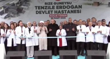 Cumhurbaşkanı Erdoğan'dan Güneysu'da hastane açılışı