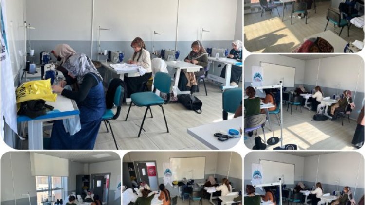 Eyyübiye'de Kadınlar Dikiş-Nakış Kurslarıyla Hem Meslek Ediniyor Hem Beceri Geliştiriyor