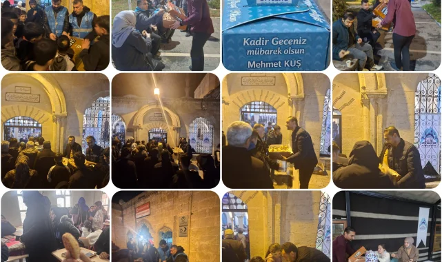 Eyyübiye'de Kadir Gecesi Coşkusu: Vatandaşlara Kandil Simidi İkramı