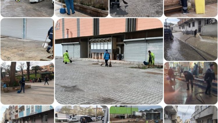 Eyyübiye'de Temizlik ve Yeşil Alan Çalışmaları Aralıksız Sürüyor