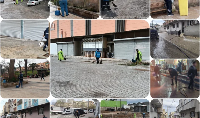 Eyyübiye'de Temizlik ve Yeşil Alan Çalışmaları Aralıksız Sürüyor
