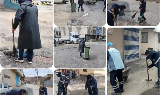 Eyyübiye'de Yoğun Yağışlara Karşı Taşkın Önlemleri Devam Ediyor