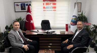 Halfeti Kaymakamı Sinan Korkmaz, Oda ve Kooperatif Başkanlarını Ziyaret Etti