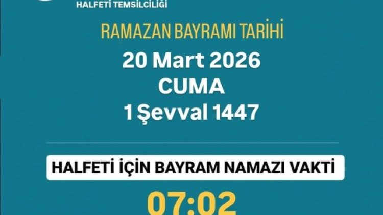 Halfeti'de Ramazan Bayramı Namazı 07:02'de Kılınacak