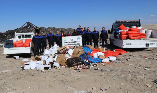 Haliliye'de 5 Ton Bozuk Gıda Ele Geçirildi