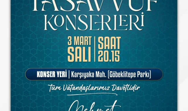 Haliliye'de Gönüllere Dokunan Tasavvuf Konseri Düzenleniyor