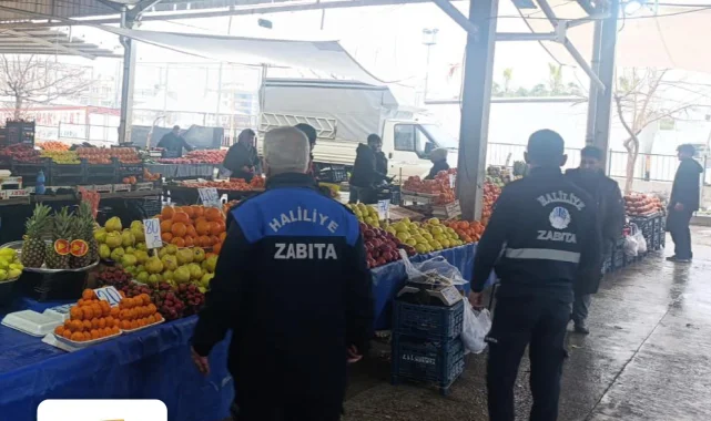 Haliliye'de Semt Pazarlarında Terazi Denetimi Yapıldı