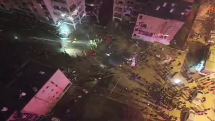 İran'ın Vurduğu İsrail'in Arad Bölgesi Havadan Görüntülendi