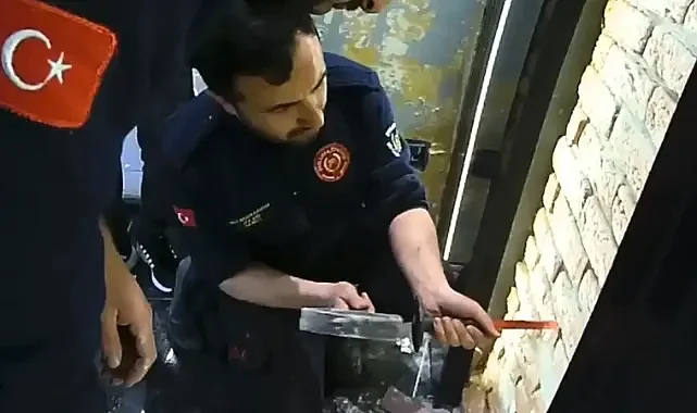 İş yerinin duvarından sesler geldi! Urfa'da ekipler el attı!