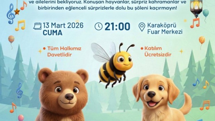 Karaköprü'de Çocuklar İçin 'Eğlence Ormanı' Etkinliği