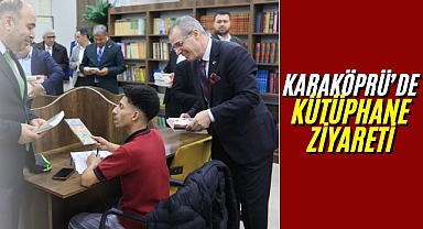 Osmanağaoğlu’ndan Karaköprü Merkez Kütüphanesi’ne Ziyaret
