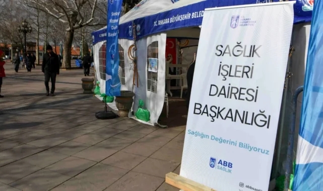 Ramazan ayına özel sağlık çadırı; ABB Ramazan ayına özel sağlık çadırı kurdu