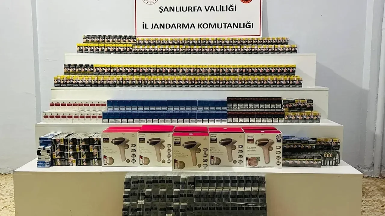 Şanlıurfa’da kaçakçılık operasyonu: Binlerce kaçak ürün ele geçirildi!