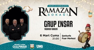 Şanlıurfa Fuar Merkezi'nde Grup Ensar Tasavvuf Konseri Düzenleniyor