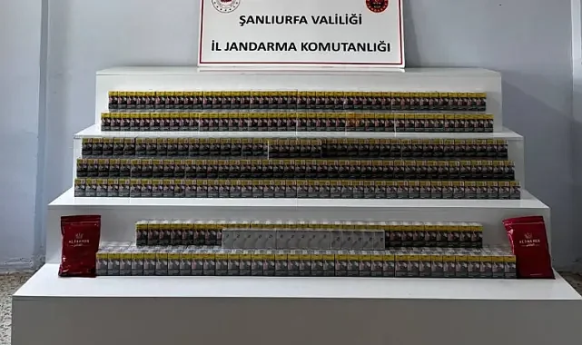 Şanlıurfa Viranşehir'de çok sayıda kaçak ürün ele geçirildi!