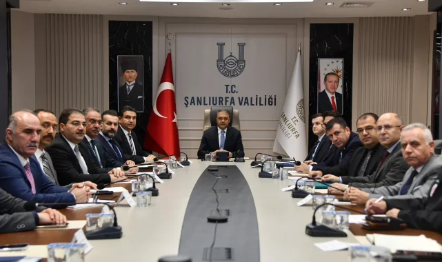 Şanlıurfa'da Afetlere Karşı Koordinasyon ve Hazırlık Toplantısı Yapıldı