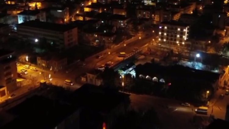 Siverek'in Gece Görüntüleri Gökyüzünden Paylaşıldı