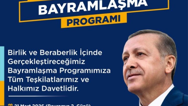 Suruç AK Parti'den Bayramlaşma Programı Daveti