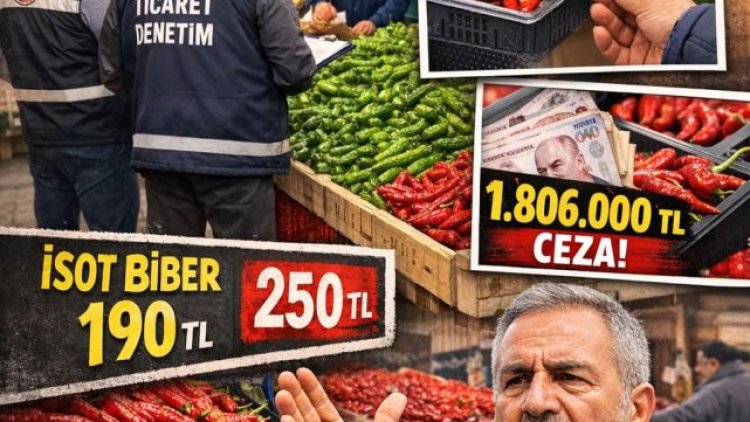 Ticaret Bakanlığı'ndan Fahiş Biber Fiyatlarına Geçit Yok: Milyonluk Ceza