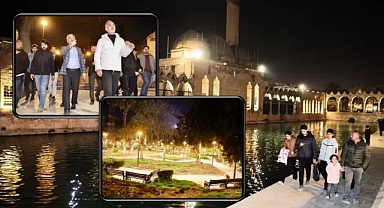 Urfa'nın simgesi Balıklıgöl ışıl ışıl oldu!