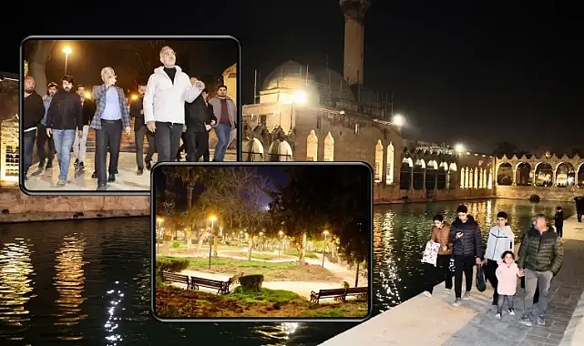 Urfa'nın simgesi Balıklıgöl ışıl ışıl oldu! 