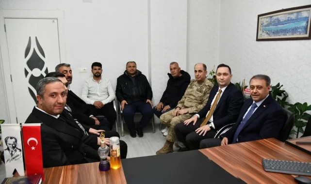 Vali Şıldak ve Kaymakam Korkmaz Halfeti Esnaf Odası'nı Ziyaret Etti