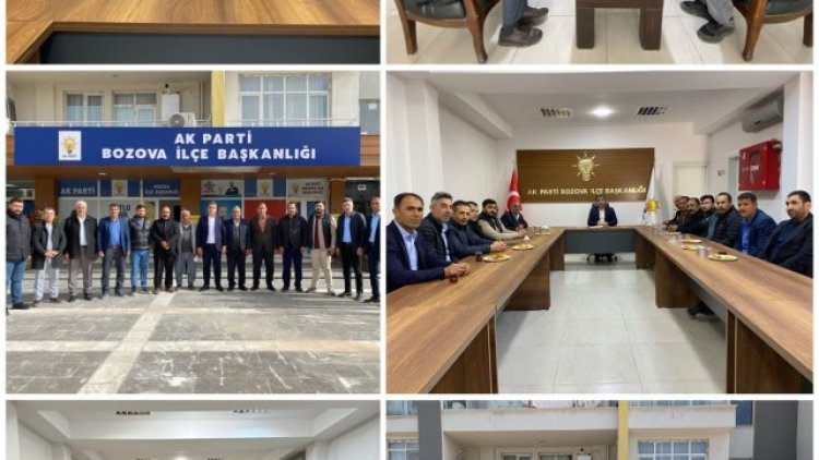 AK Parti Bozova İlçe Başkanı Mehmet Akgün Teşkilatla Buluştu