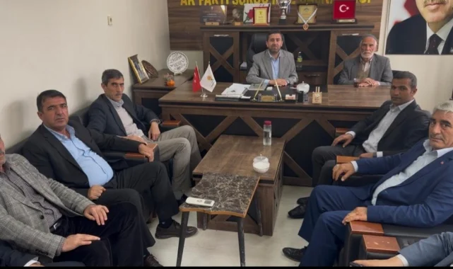 Ak Parti Heyeti İlçe Başkanını Ziyaret Etti