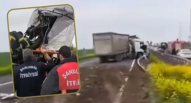 Araçta sıkıştı! Şanlıurfa'da feci kaza!