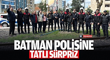 Batman Polisine tatlı sürpriz