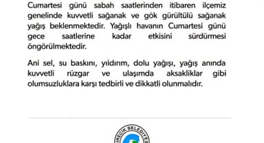 Birecik'te Meteorolojik Uyarı: Kuvvetli Rüzgar ve Yağış Geliyor