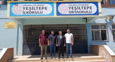 Ceylanpınar İlçe Milli Eğitim Müdürü Zeydan Kurt'tan Okul Ziyaretleri