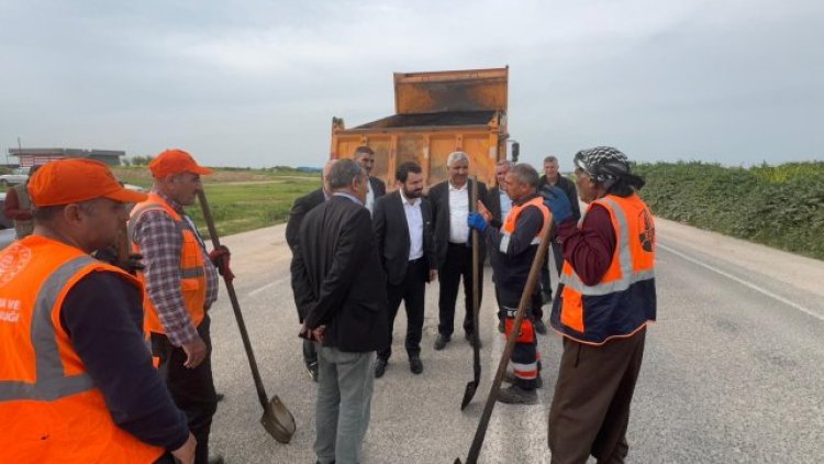 Ceylanpınar-Kızıltepe Yolu Yama Çalışmaları İncelendi