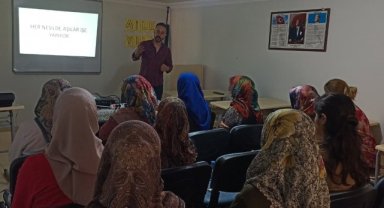 Ceylanpınar'da Aşı Farkındalığı İçin ADEM Kursiyerlerine Eğitim Verildi