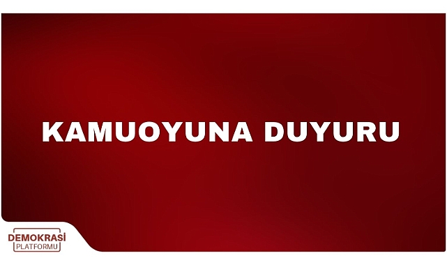 Demokrasi Platformu’ndan Asılsız İddialara Sert Tepki